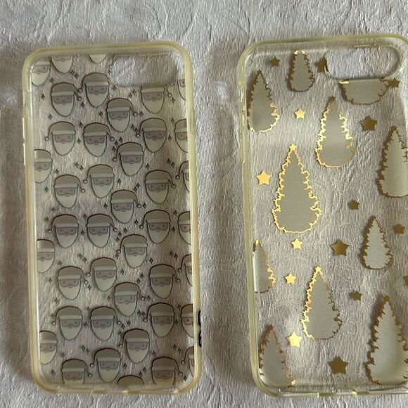 Festive Clear iPhone Cases with Santa and Tree Designs - Picture 2 of 4